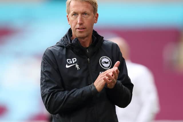 Brighton head coach Graham Potter. Pic: Getty