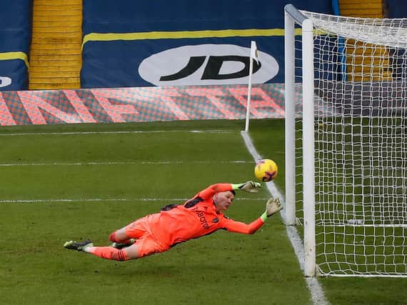 MISSING OUT - Leeds United's 20-year-old goalkeeper Illan Meslier says he's 'recovering well' but misses today's game against Brighton. Pic: Getty