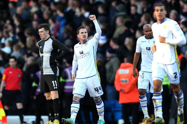 Ross McCormack celebrates scoring against Tottenham Hotspur in the FA Cup fourth round at Elland Road in January 2013. PIC: Getty