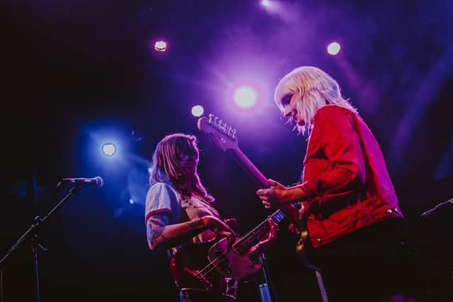 Katie Harkin performing in Brussels, Belgium.