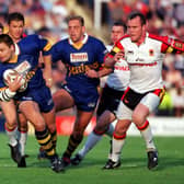 Leeds Rhinos' Tony Kemp looks to make a run against Bradford Bulls in 1998. Picture: Mark Bikerdike.
