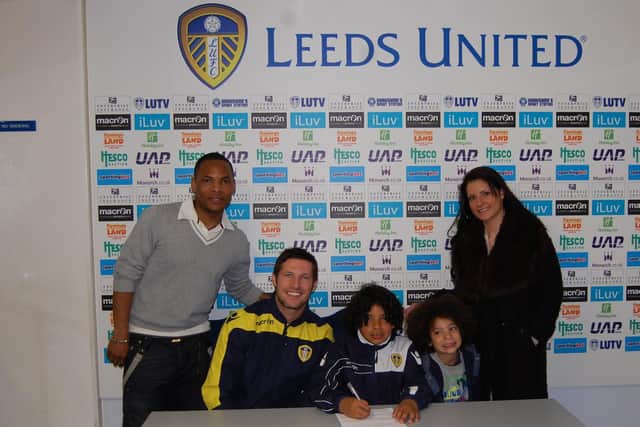 BIG MOMENT - Keenan Carole signed for Leeds United's academy at the age of nine and hopes to follow in the footsteps of ex Whites winger Seb, his father.