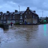 Flooding evacuees could be put up in hotels to maintain Covid safety. File photo of flooding in Otley in 2020