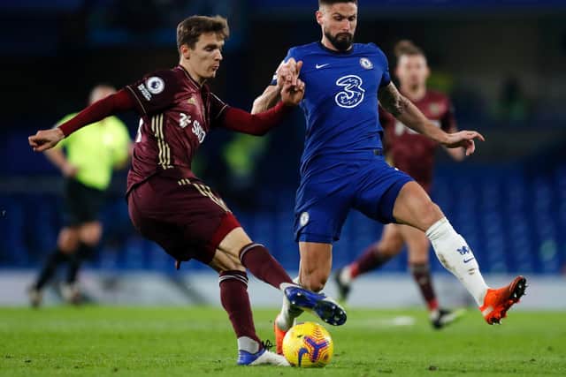 NEW MAN - Diego Llorente has played just once for Leeds United due to injury but has returned to fitness and will soon get a chance to start writing his own Whites story in the Premier League. Pic: Getty