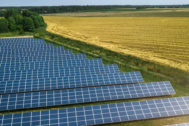 Plans have been submitted to build a huge solar farm on the outskirts of Leeds.