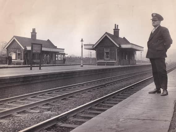 Cyril Miles on Kirkstall Station.