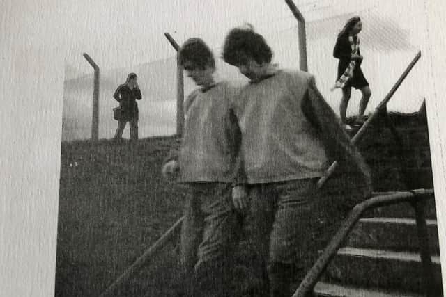 TREASURED MEMORY - Wiggo Karlsen and his brother Widar took photos of the Leeds United players training in 1968, including this snap of Allan Clarke and Peter Lorimer.