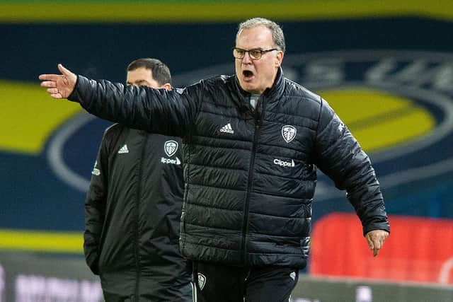 Leeds United head coach Marcelo Bielsa.
Picture: Bruce Rollinson.