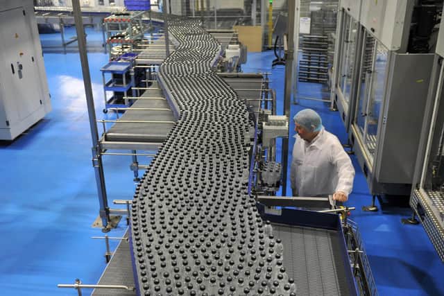 Bottling plant at the Harrogate Spring Water factory, pictured in 2018.