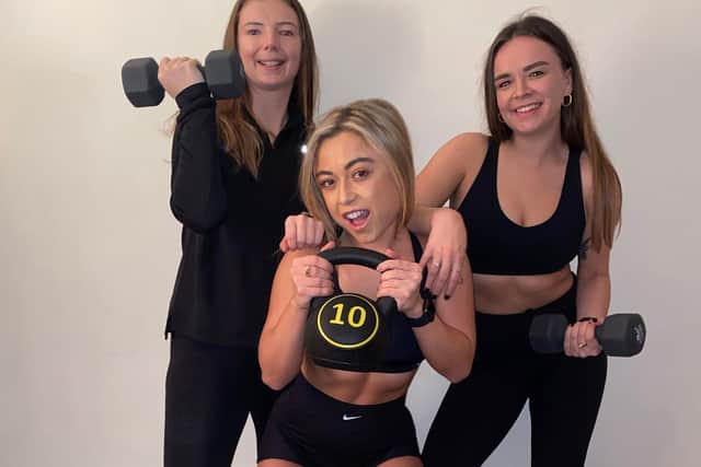 Kirby Leigh Gifford, Yasmin Cockett and Katie McBrinn are taking on a 24-hour-fitness challenge to raise money for Mind.