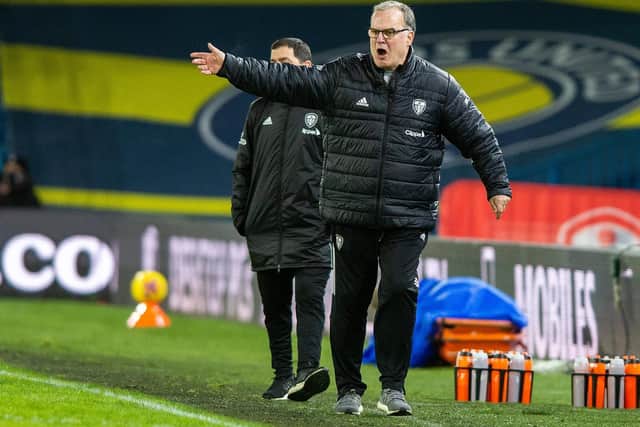 Leeds United head coach Marcelo Bielsa. Pic: Bruce Rollinson