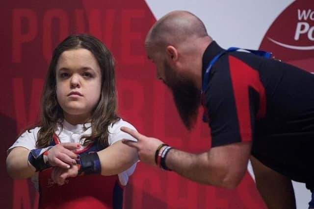 Charlotte McGuinness, 19, will compete at the Para Powerlifting World Cup as part of Team GB in March. Photo: Leeds Trinity University