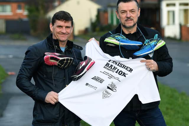 Running helped transform the lives of recovering alcoholics Dean Smith (right) and Jamie Hesleden (left) from Leeds. The two friends want to form the Recovery Runners Running Club.

Picture: Jonathan Gawthorpe