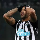 MAIN THREAT: Newcastle United striker Callum Wilson is rated the most likely player to net for the Magpies but is still behind Patrick Bamford in the first scorer market. Photo by Scott Heppell - Pool/Getty Images.