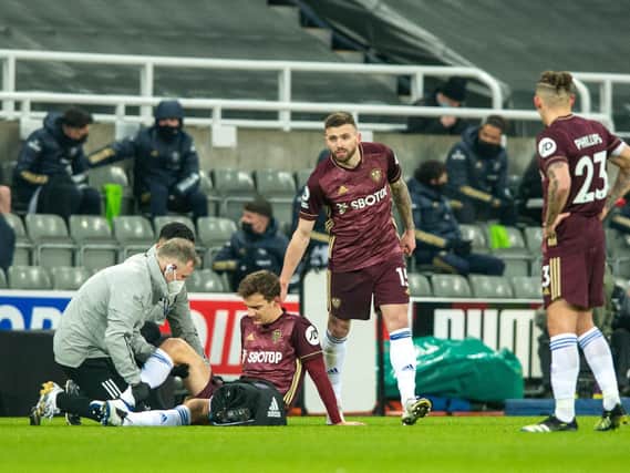 ANOTHER SETBACK - Diego Llorente has had a torrid time with injuries since arriving at Leeds United in the summer. Pic: Bruce Rollinson
