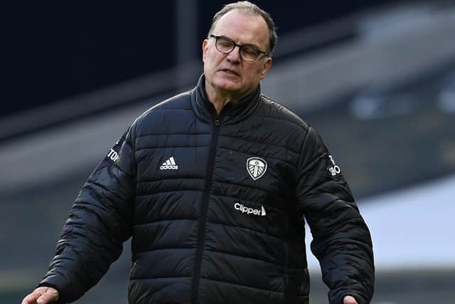 Leeds United head caoch Marco Bielsa. Picture: Andy Rain/Getty Images.