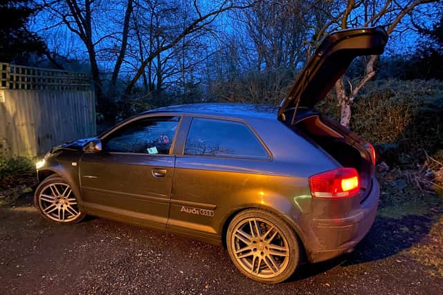 Police stopped the cloned Audi (photo: West Yorkshire Police).