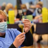 The UK has secured 60 million doses of the Novavax jab. PA.