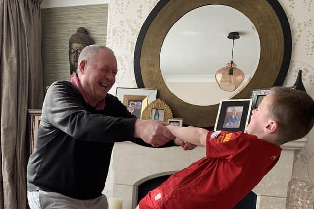 Tony Clay pictured with his grandson Jacob.