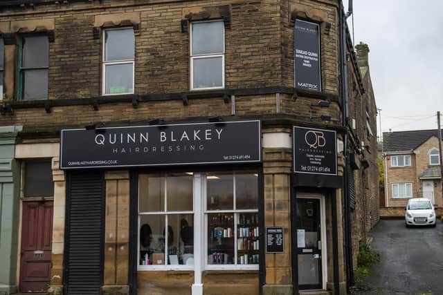 Quinn Blakey Hairdressing, Oakenshaw (photo: SWNS)