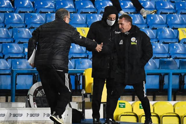 GREAT RESPECT - Brendan Rodgers is a big admirer of Marcelo Bielsa, the way Leeds United play and how they conduct themselves. Pic: Getty