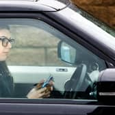 Sinead Quinn, the owner of Quinn Blakey Hairdressing, arrived at the salon at 9.20am today but drove off after 30 minutes (Photo: Danny Lawson/PA Wire)