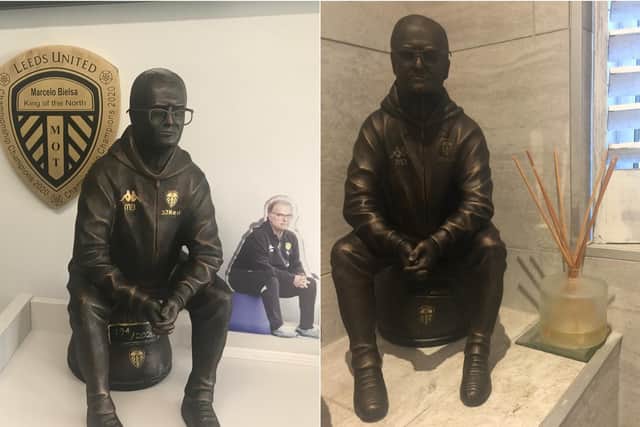 Customers have shared the unusual places where the statue is proudly on display