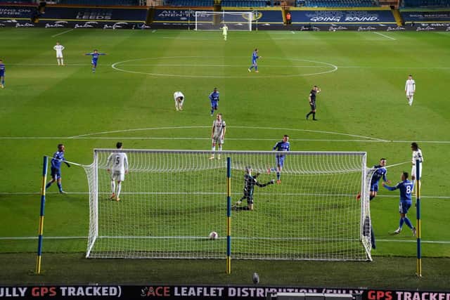 Leeds United in action against Leicester City. Pic: Getty