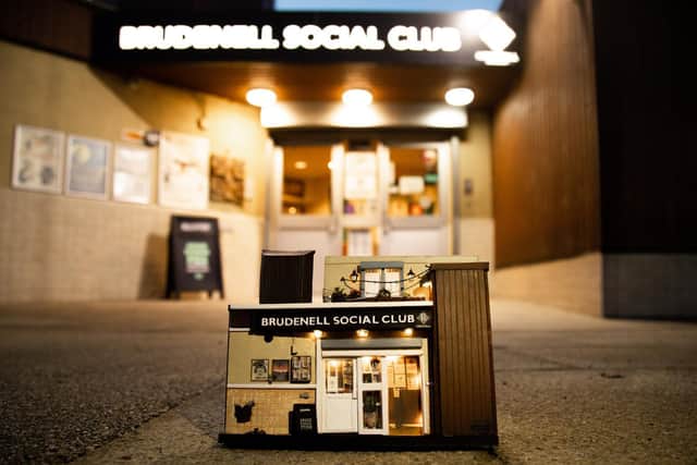 Bunty May Marshall with her mini Brudenell Social Club.