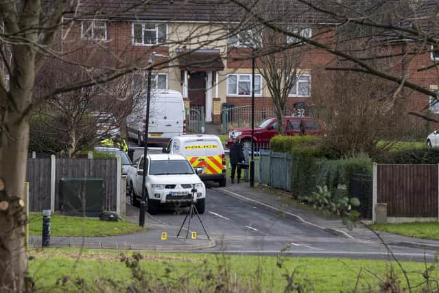 Crime scene investigators search Appleby Place, Halton (Photo: Tony Johnson)