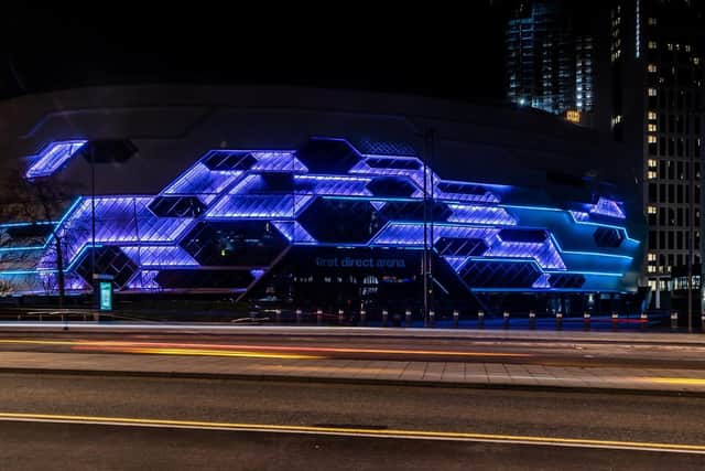 Leeds Arena was also part of the moving two-day tribute. Photo credit: James Hardisty/ JPIMediaResell