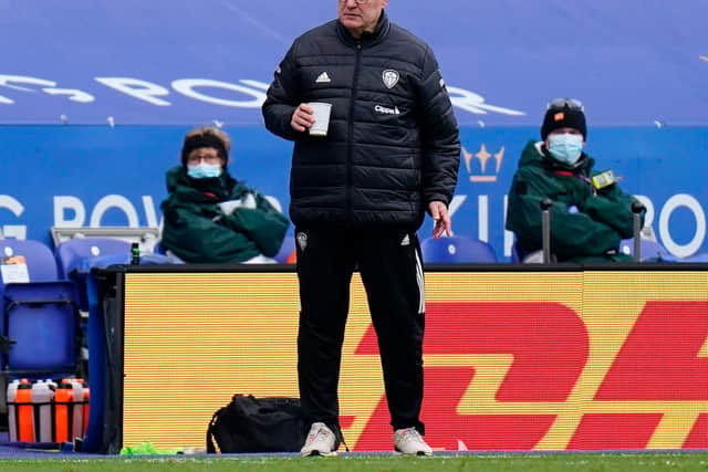 BIG WIN - Marcelo Bielsa valued the importance of Leeds United's 3-1 win over Leicester City but felt his side played better against Aston Villa. Pic: Getty