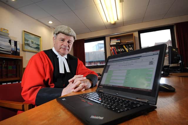 His Hon Peter Collier QC, pictured during his time as The Recorder of Leeds.