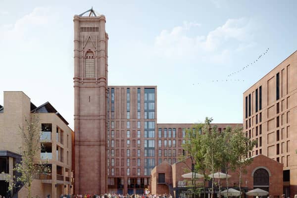 An artist's impression of the Tower Works scheme.