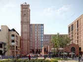 An artist's impression of the Tower Works scheme.