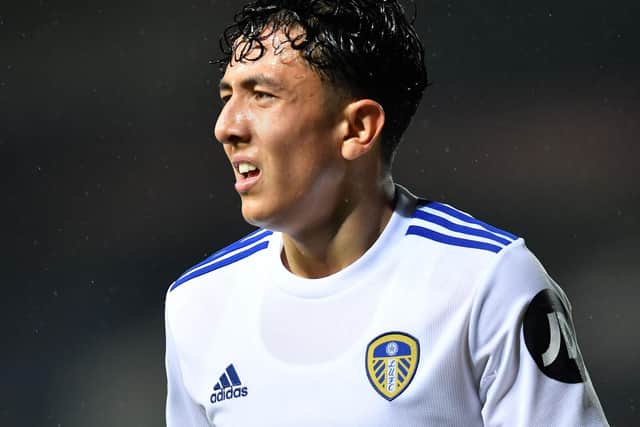 OFF INJURED: Winger Ian Poveda in Monday's 2-0 victory for Leeds United's under-23s against Sunderland at Thorp Arch. Photo by Paul Ellis - Pool/Getty Images.