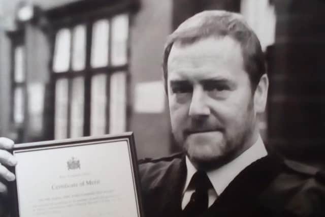 Bill Annable pictured when he was a West Yorkshireb Police officer