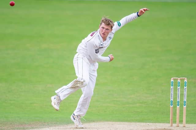 Yorkshire's Dom Bess, in action during one of his two loan spells at Headingley in 2019. Picture by Allan McKenzie/SWpix.com