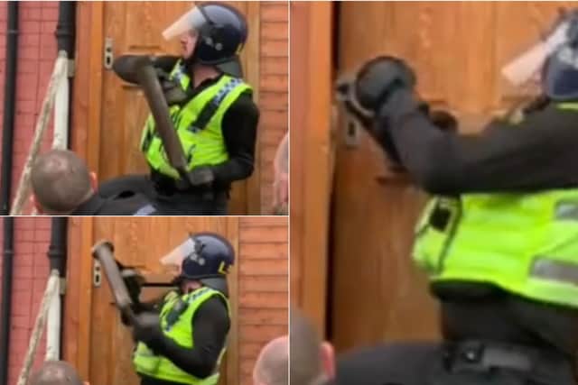 West Yorkshire Police raid Beeston home (photos and video: West Yorkshire Police)