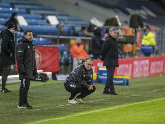DESERVED MORE - Leeds United head coach Marcelo Bielsa said his side did enough to score three or four goals against Everton. Pic: Tony Johnson.