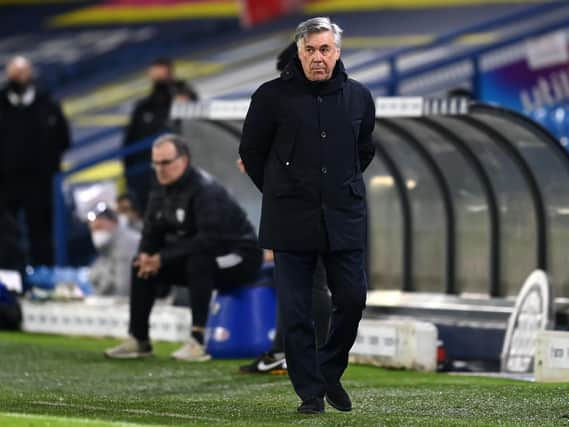 AWAY WIN - Carlo Ancelotti's Everton have been in better form away from home than at Goodison Park and picked up a win over Leeds United at Elland Road. Pic: Getty