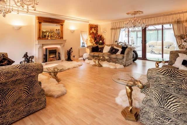 The living room.