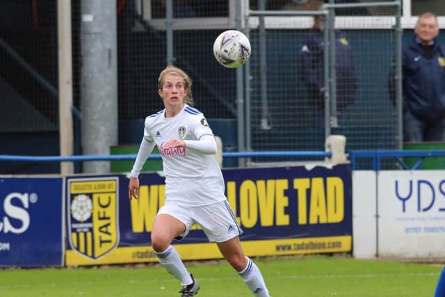Abbie Brown playing for Leeds United Women (Picture: Andrew Varley)