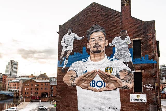 Leeds United's Kalvin Phillips mural by The Calls. Pic: Leeds United