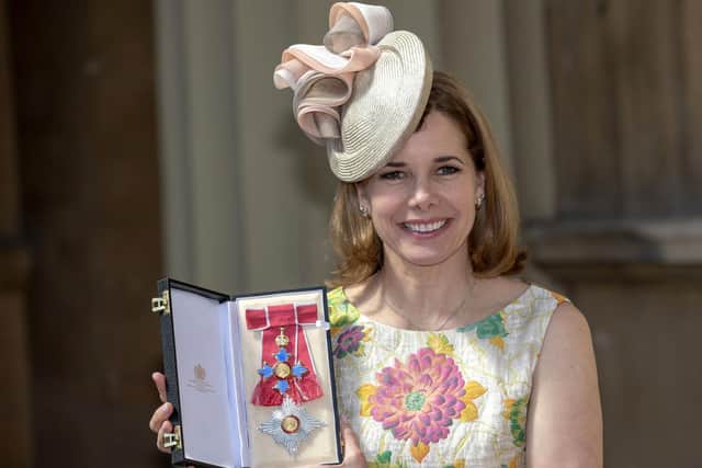 Darcey Bussell following an Investiture ceremony at Buckingham Palace, London, where she was made a Dame. Picture: Steve Parsons/PA Wire.