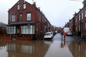 Branch Road in Leeds was flooded over the weekend