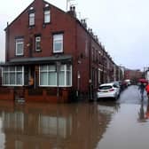 Floods at the weekend in Branch Road, Farnley.