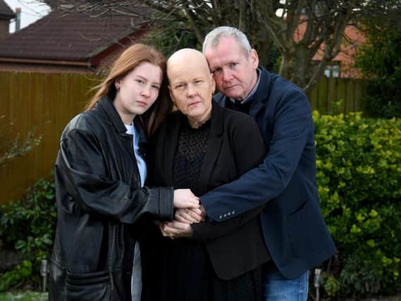 Dawn Dillon pictured with husband Mark and daughter Evangeline.

Photo: Simon Hulme