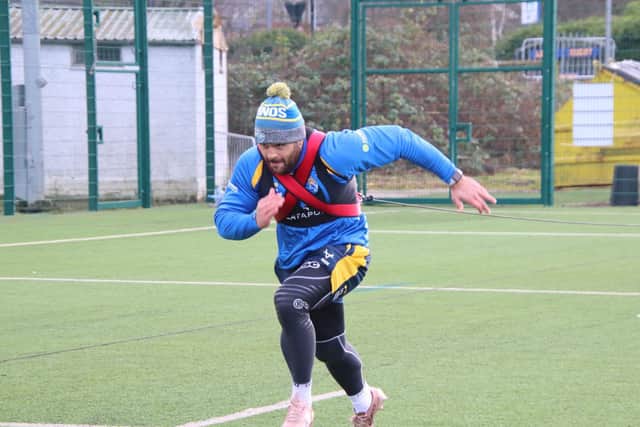 Rhyse Martin in pre-season training at Kirkstall. Picture by Phil Daly/Leeds Rhinos.