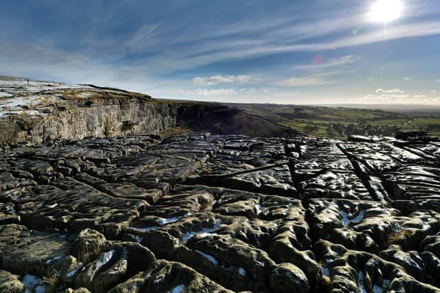 Stock image of Malham Cove, where officers discovered the body